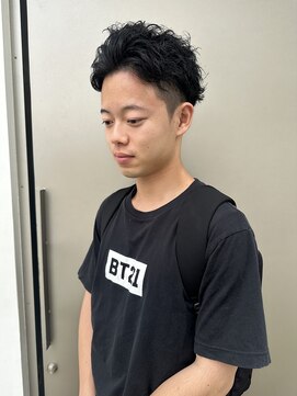 ヘアー アイス カンナ(HAIR ICI Canna) 20代30代40代メンズビジネスツーブロックアッシュブラック