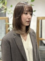 アルコイリスバイドールヘアー(ARCOIRIS by Dollhair)&nbsp;ミディアム顔まわりレイヤーワンカール前髪サイドバング都島