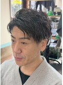 ビジネスマンメンズツイストパーマ