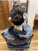 祭りヘアセット