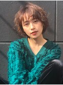 仙台/髪質改善/シルキーベージュ!ボブウルフ☆フェザーショートc