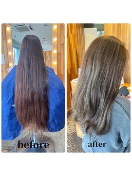 ヘアラウンジ アングゥ(hair lounge ungu) シルバーベージュ