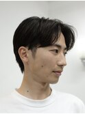王道◎刈り上げセンターパート