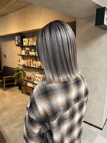 サニー 渋谷(SUNNY) バレイヤージュ、ハイライト、レイヤーロング、グレーベージュ