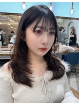ロンドアベニール 北千住(Lond avenir)&nbsp;ミニウルフレイヤーカット顔周り前髪韓国ミディアムロング北千住