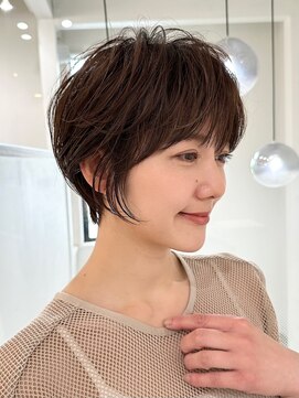 ロンドエニカ 大宮(Lond enika) ミニウルフレイヤーカット顔周りカット前髪カットショート/大宮