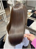 透明感グレージュカラー