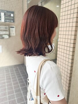 エトレ(etore) セミロング/ケアカラー/柔らか質感/透明感/ローズブラウン