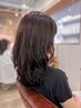 〔透明感白髪染め〕カット+ツヤ感カラー＋トリートメント　(吉田指名限定)