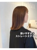 扱いやすさ◎ストレートミディ＋20代30代40代50代