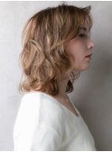 デザインカラー外国人風ハイライトくびれヘア311W戸頭20代30代