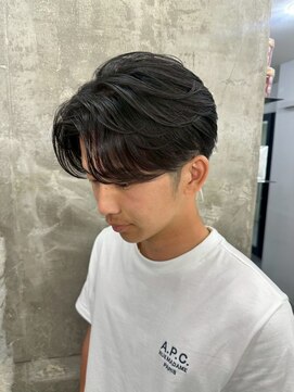 メンズサロン キング 梅田店(Men’s salon K!ng) ホワイトメッシュ/ツイスト/ツイスパ/パーマ/メンズ/眉毛