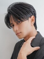 カライング(ing) スーツ短髪ツーブロック束感モテる黒髪シークレットパーマ流行