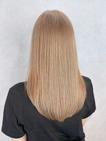 シオン(shion)&nbsp;ミディアムハイトーンブロンド韓国ヘア_ba569482