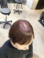 ロク 高田馬場(lok)&nbsp;【脱白髪染め】ショートボブ×白髪ぼかし2【 lok 高田馬場】