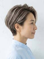 と和 巣鴨&nbsp;【50代】白髪をデザイン化！洗練ハンサムショート