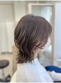 ひし形レイヤー×アッシュベージュ