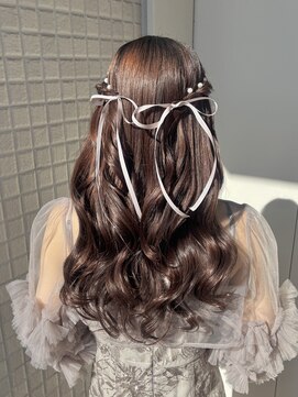 シャルムバイケンジ(Charm.by KENJE) 【ハーフツイン】結婚式/お呼ばれヘア/銀座/有楽町/ヘアアレンジ