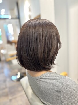 ゼンドット キョウト(Zen. kyoto) 【髪質改善】ナチュラルボブ／ベージュ/グレージュ/透明感