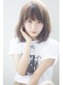 愛され旬顔ミディ♪サイドバングで小顔モテヘア