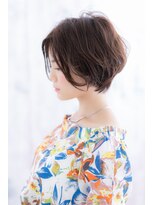ミック ヘアアンドビューティー 大山店(miq  Hair&Beauty)&nbsp;センターパート×無造作カールのラフボブ
