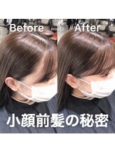 サロンドミルク 原宿(salon de MiLK) 小顔前髪の秘密　前髪カット