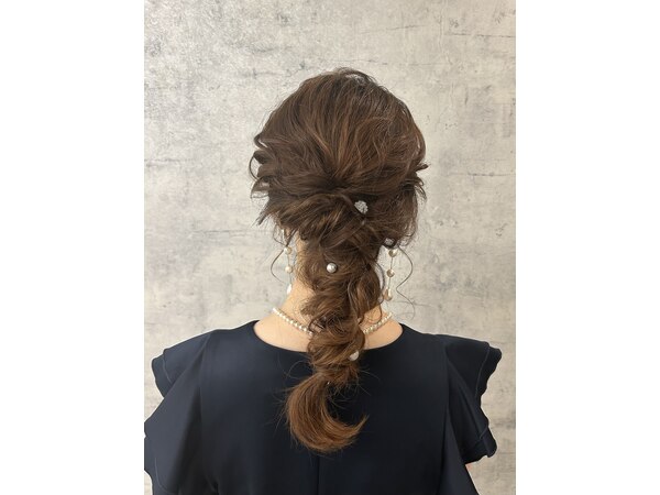 ファム 編みおろし ヘアセット 推し活