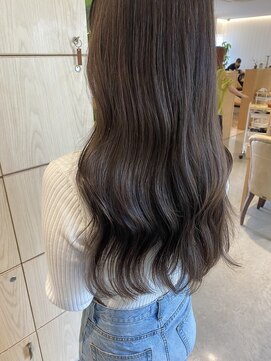 アドラーブル 万代店 (adorable) 【ハイライト】【ダブルカラー】柔らか明るめグレージュ