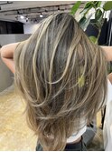 超ロング バレイヤージュ!_yellow beige_