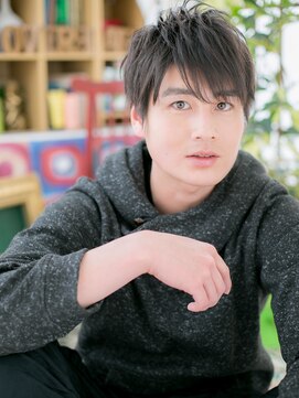 カバーヘア イヴ 戸頭店(COVER HAIR EVE) ビジカジ黒髪イケメンサイドグラデーションm2戸頭20代30代40代