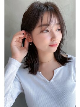 ヘアーズベリー 淡路店(hairs BERRY) BERRY大人ミディ大人レイヤーナチュラルくびれヘアアッシュ