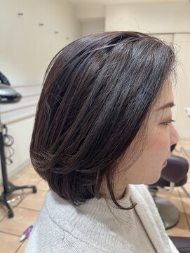 バサ 久米川店(BASSA) 大人のミディアムレイヤースタイル/質感再生カラー