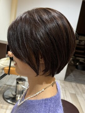 クラップス オル 金沢八景(CLAPS Ore) ショートボブ×丸みショート×ナチャラルハイライト