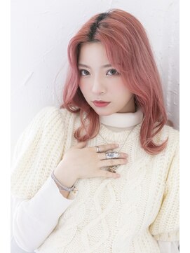 アジールヘア 池袋東口店(agir hair) 20代30代◎くびレイヤーエモージュカールセミディシアカラー池袋