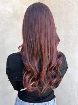 インフィニティー infinity HAIR SPACE BLOOM ブリーチなしカシスピンク