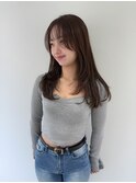 シースルーバング×レイヤーカット