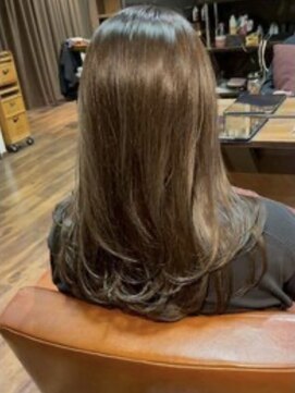 ランソ 新宿(RUNSO) くびれヘア×アプリコットオレンジ×夏×ハイライトカラー