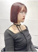 ストンとしたラインの綺麗なボブ