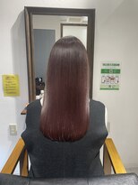 レアワンハナレ センター北美容院(lea/1 HANARE) ピンクブラウンの艶髪へあ
