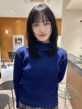 ヤイエ 青山店(yiye) 大人ボブ大人ショートボブ切りっぱなしボブ前髪あり前下がりボブ