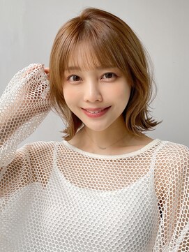 エトラ 渋谷店(etora) 前髪 外ハネボブ ワイドバング イメチェン 美髪"