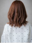 アプリコットオレンジウルフカットクラゲヘアーX志木10代20代