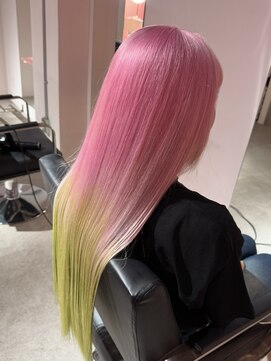 ダズリングディア(Dazzling Deer) ピンク/ロング/デザインカラー／髪質改善