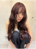 艶感カシスブラウン/ウェーブヘア☆