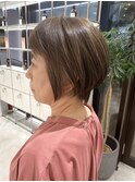 大人ショート/ショートボブ/白髪ぼかしハイライト/武蔵小杉