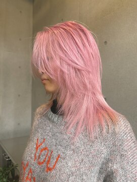 ヴァーディ オモテサンドウ(Vardy omotesando) ピンクカラー・ピンクベージュ・ハイトーンカラー