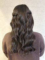 ティエラ 原宿 表参道(Tierra) 【Tierra美侑】艶々巻き髪のハーフアップヘア