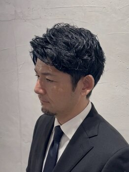 ガオプロデュースバイレボ(gao produced by revo)の写真/爽やかな大人男性スタイルでビジネスシーンでも好印象を!!【メンズパーマ/短髪/眉毛/柏駅】