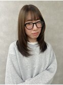 イメチェン/ピンクベージュ/アンブレラカラー/前髪/町田