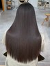 【縮毛矯正】一度に解決◎美髪再生ストレート＋美髪再生カラー＋カット